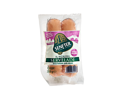 senfter categorie salumi confezionati wurstel servelade gr 200 senfter 0